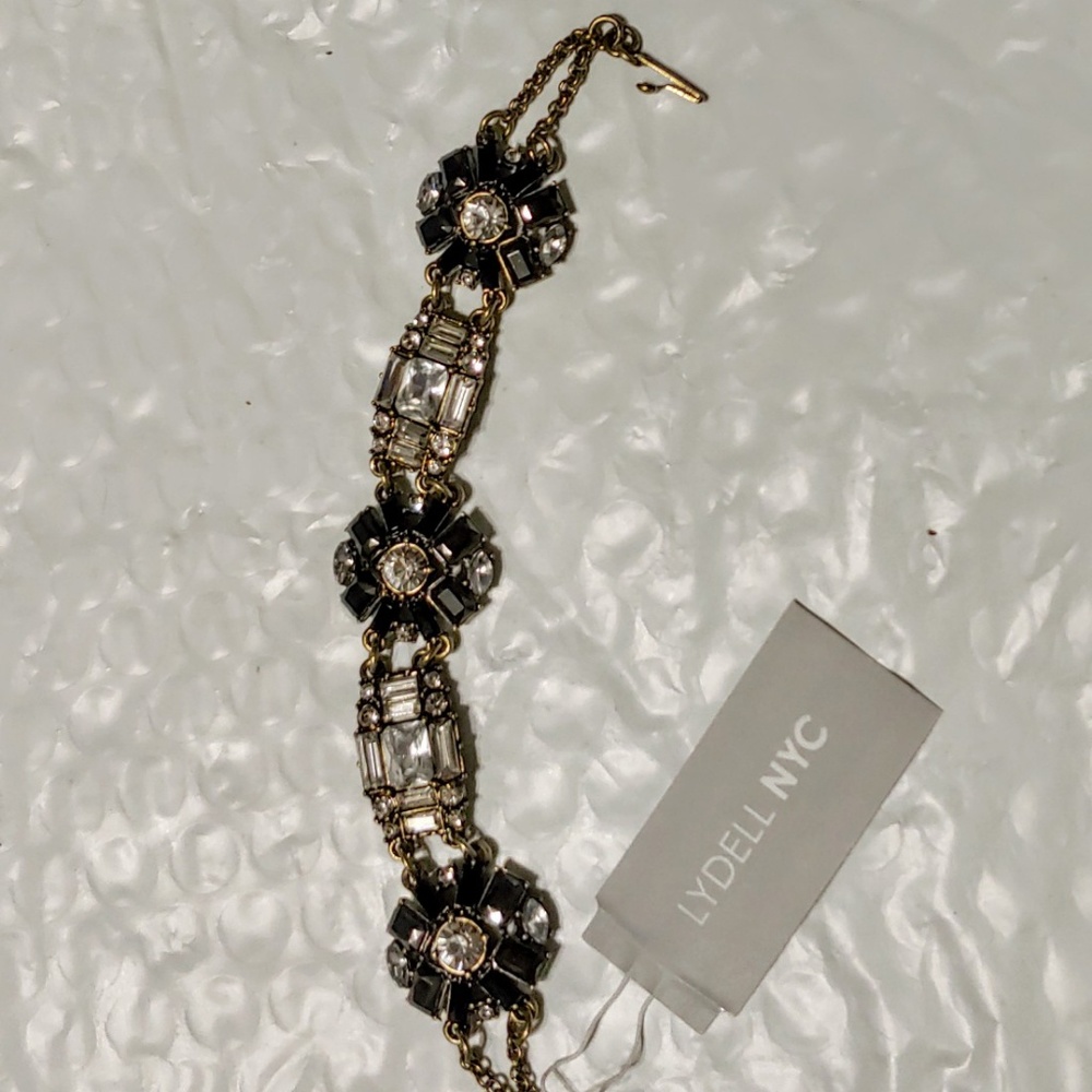 Crystal Onyx Gem Bracelet
